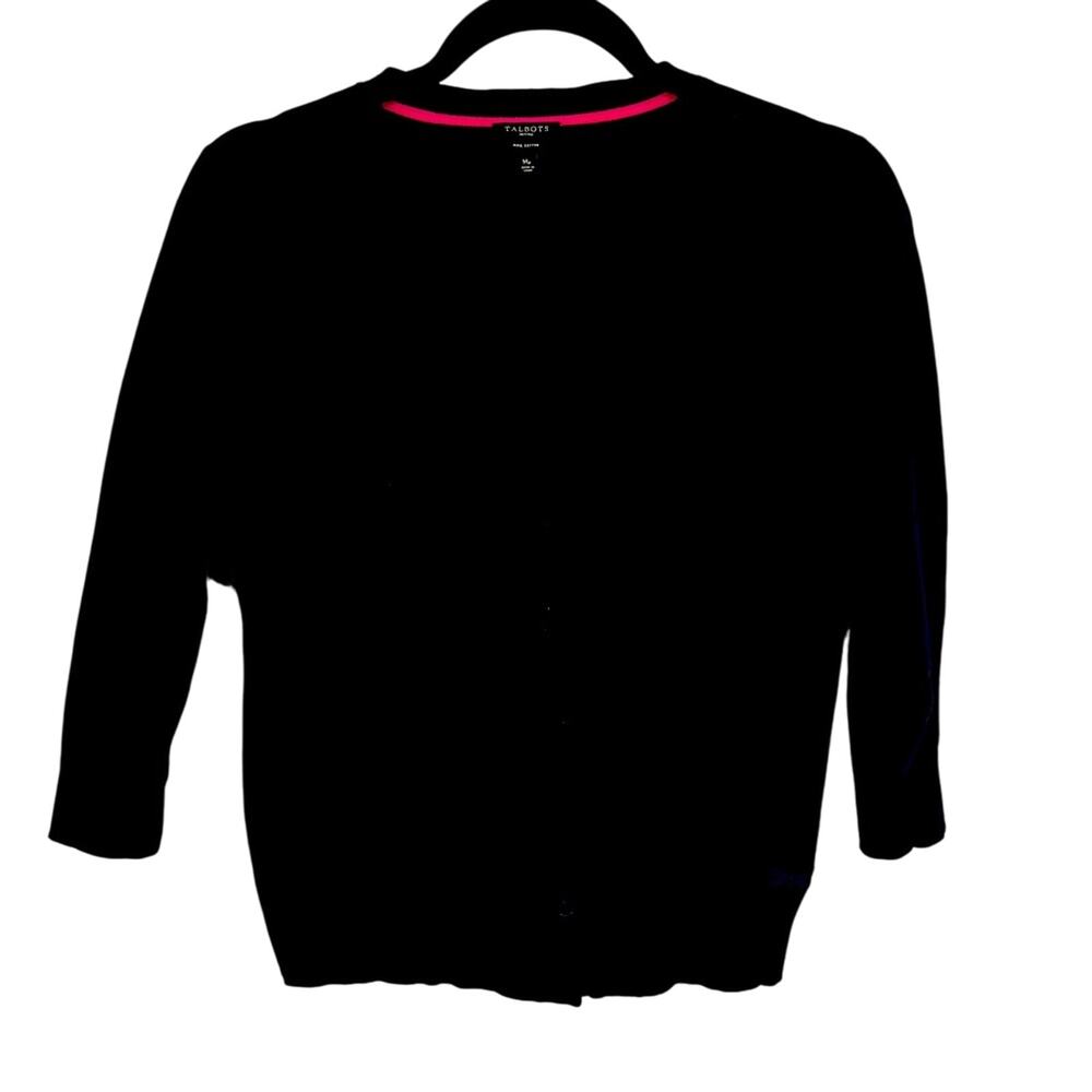 Talbots Navy Blue MP Cardigan Sweater